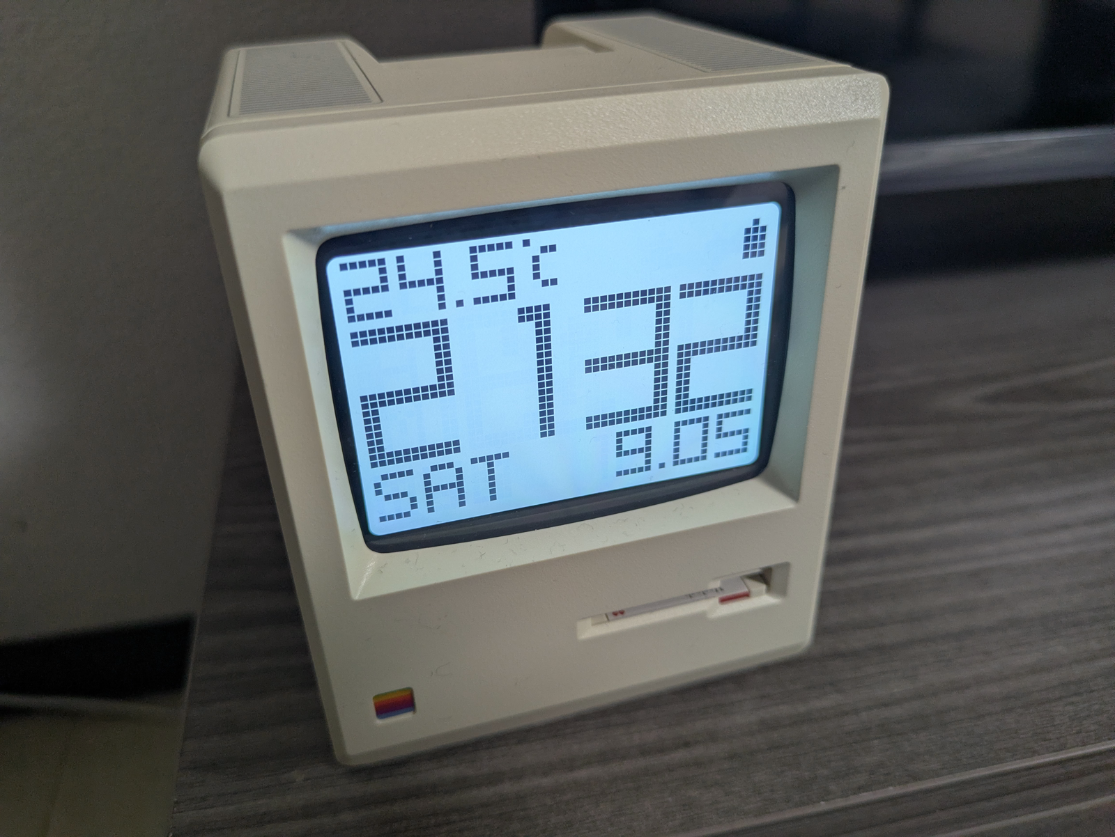 Maclockの時刻、日付、曜日、温度表示
