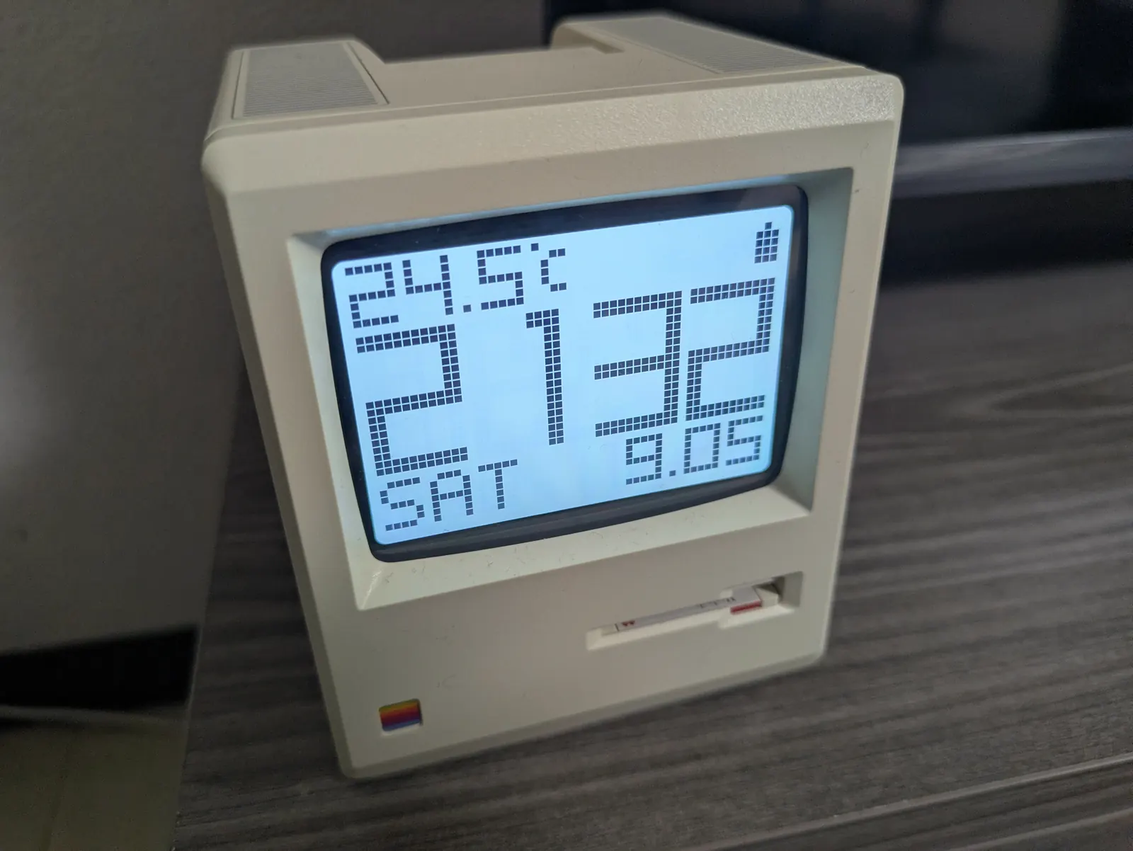 Maclockの時刻、日付、曜日、温度表示